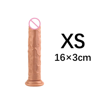 XS/S/M/L/XL/XXL Durchscheinender, weicher Jelly-Großdildo, realistischer, gefälschter Penis, Analplug, Sexspielzeug für Frauen und Männer, Vagina, Analmassage