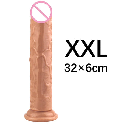 XS/S/M/L/XL/XXL Durchscheinender, weicher Jelly-Großdildo, realistischer, gefälschter Penis, Analplug, Sexspielzeug für Frauen und Männer, Vagina, Analmassage